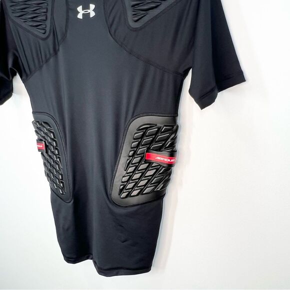 NWT Under Armour Heat Gear Compression Football Padded Armour Top Medium - Picture 2 of 11